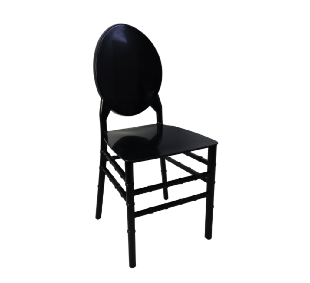 Oval Back Resin Chair