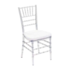 Clear Tiffany Chair with Cushion for sale