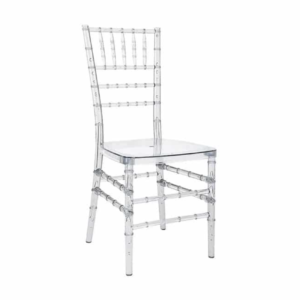 Clear Tiffany Chair with Cushion