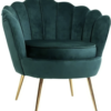 Flower velvet single seater chair for sale