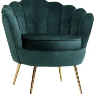 Flower velvet single seater chair for sale