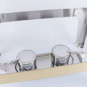 Premium Hotel Restaurant Rectangular Gold Chaffing Dish