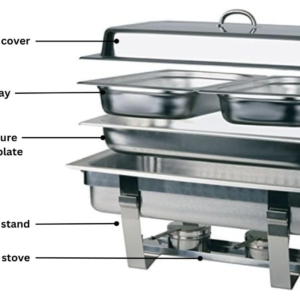 Aspect Stainless Steel Chafing Dish Set Buffet 8.5L - (Rectangular Chafing Dish)
