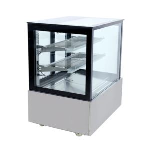Countertop Cake Display Fridge Square Glass - 900mm for sale