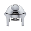 Silver Round Chafing Dish – With Window