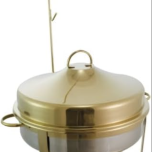 9L Gold Stainless Steel Chafing Dish with Steel Hooks