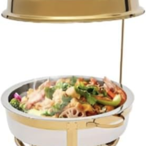 Buy 9L Gold Stainless Steel Chafing Dish with Steel Hooks online