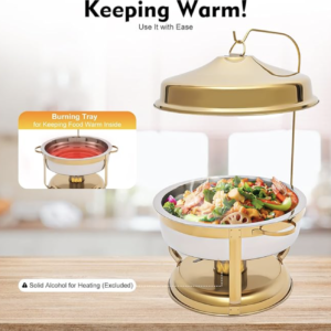 Fifizoo 9.5Qt Gold Stainless Steel Chafing Dish Set - 4 Pack online