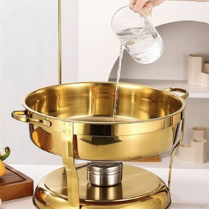 Wedding Banquet 9L Round Stainless Steel Chafing Dish