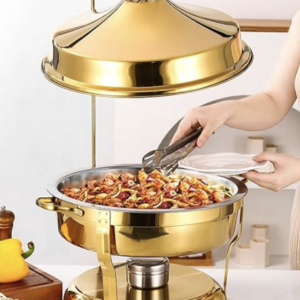 Wedding Banquet 9L Round Stainless Steel Chafing Dish for sale