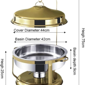 Wedding Banquet 9L Round Stainless Steel Chafing Dish for sale online