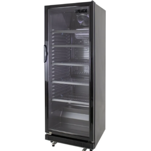 POLARCAB Black Single Door Display Fridge