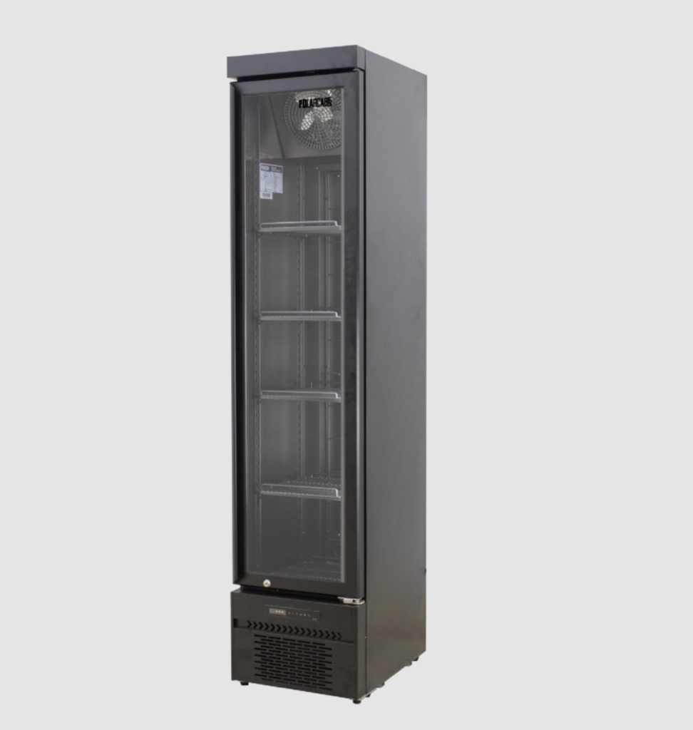 POLARCAB Single Door Fridge - Slim Line Black for sale