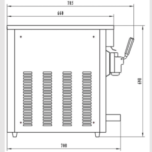 Beiqi BQ115T Table Soft Serve Machine for sale