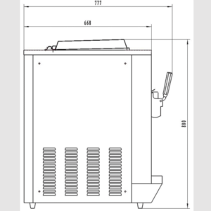 Soft Serve Machine BQ323T Table Model for sale
