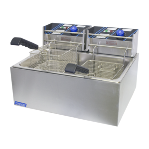 Fryer DF-84 - Chromcater This larger model dual-basket DF-84 fryer is a perfect piece of machinery for any food or restaurant business. Great power and excellent results are guaranteed every time. Find the right tool for the job in our selection of Chromcater