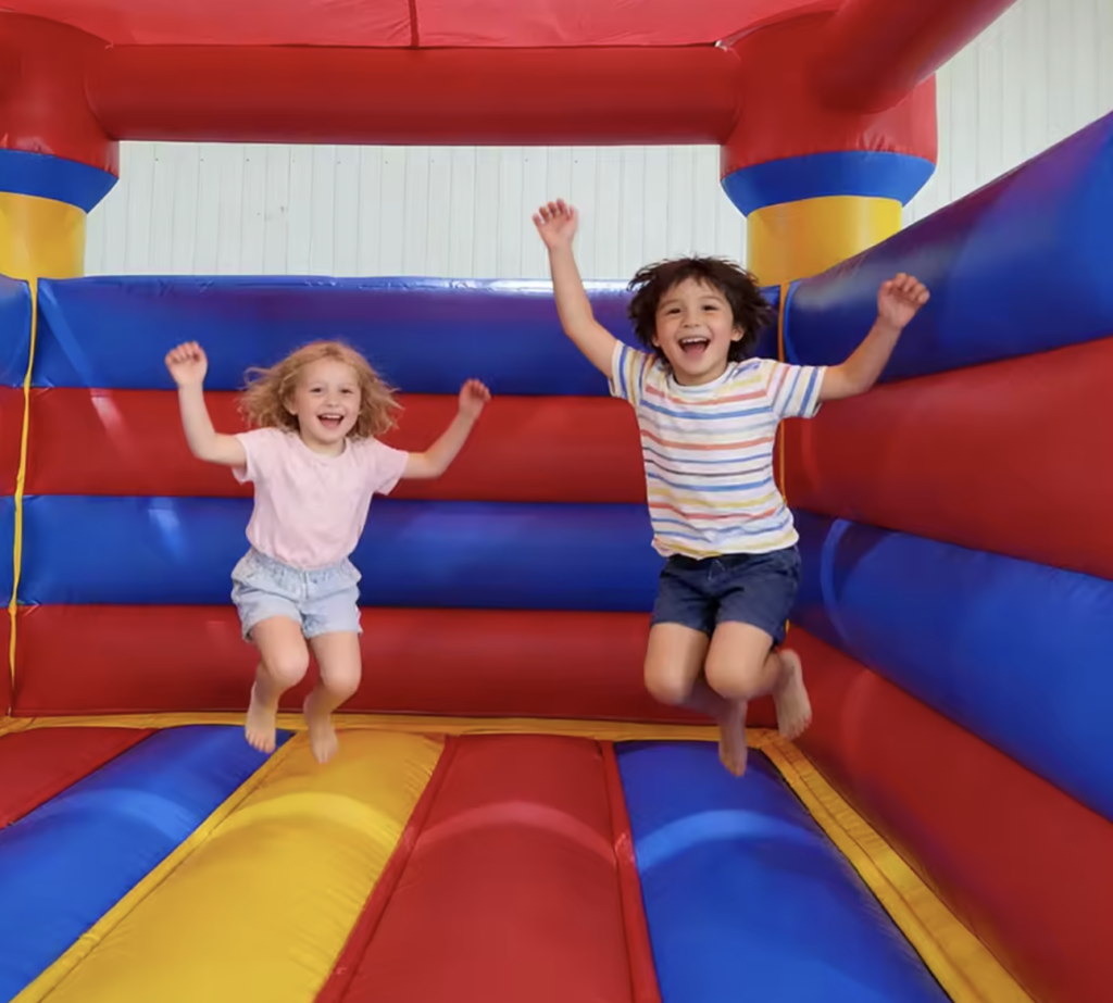 PVC Play House Bouncy Castle rainbow