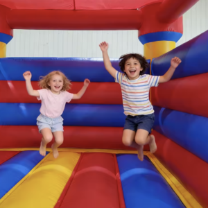 PVC Play House Bouncy Castle rainbow