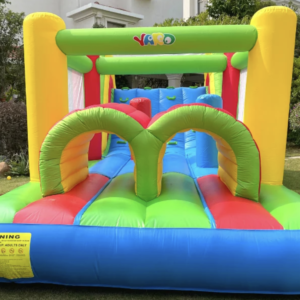 Inflatable Obstacle Course Bounce House with Slide – 6.5m x 3m x 2.5m