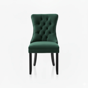 Custom-Made Velvet Tufted Dining Chair for sale